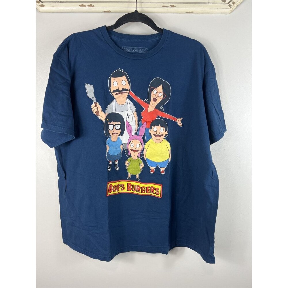 Bobs Burgers Graphic Tee Shirt Blue X-Large